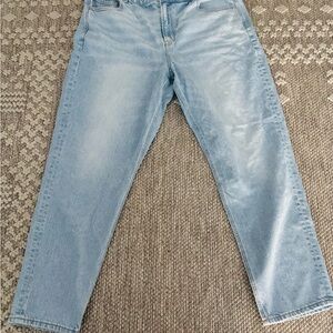 AMERICAN EAGLE JEANS Women's Size 18 Regular Mom Jean Strigid Light Wash